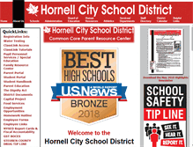 Tablet Screenshot of hornellcityschools.com